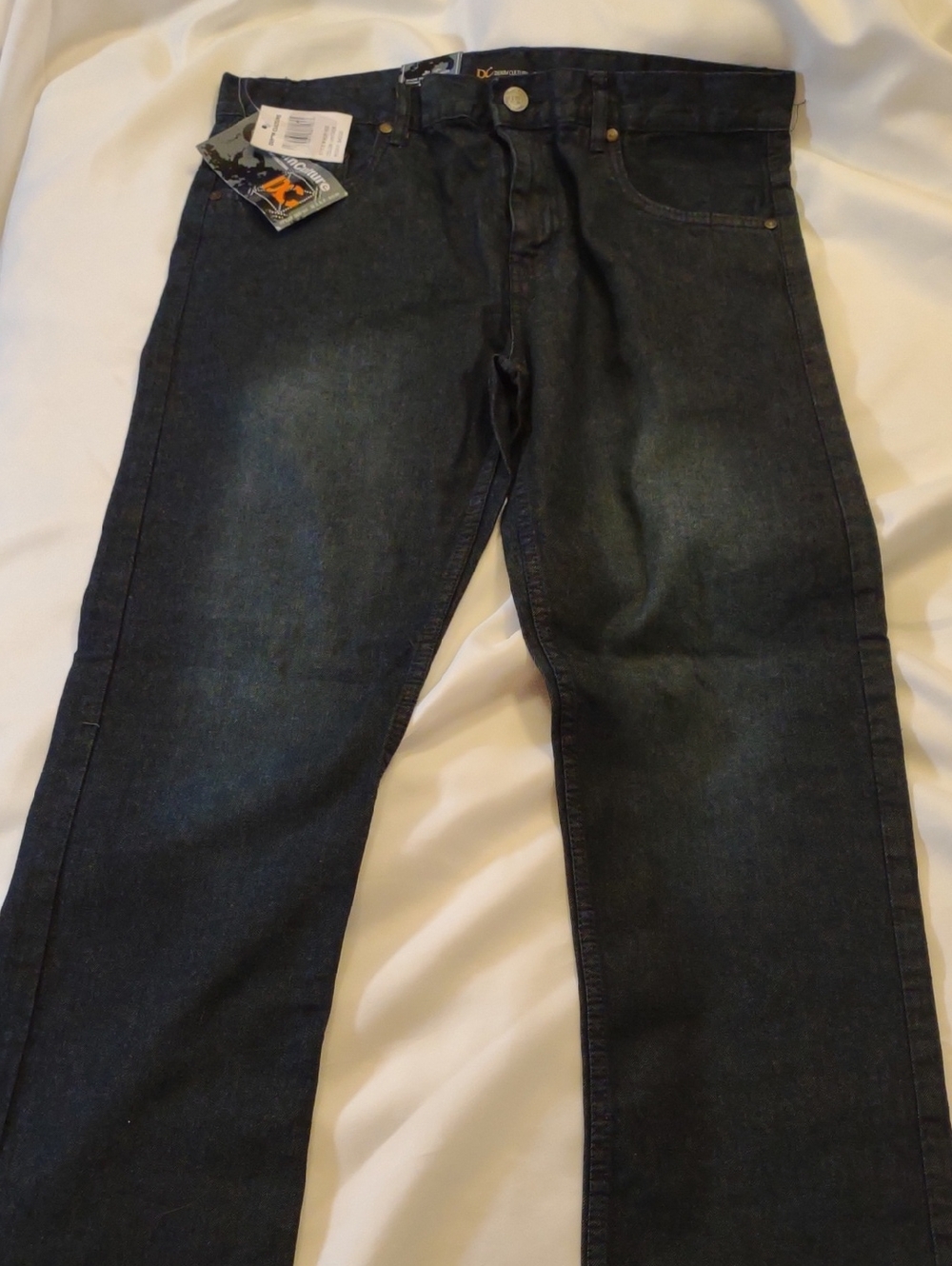 NWT Denim Culture Men's Slim Straight Jeans - Vintage Blue Size 34X30